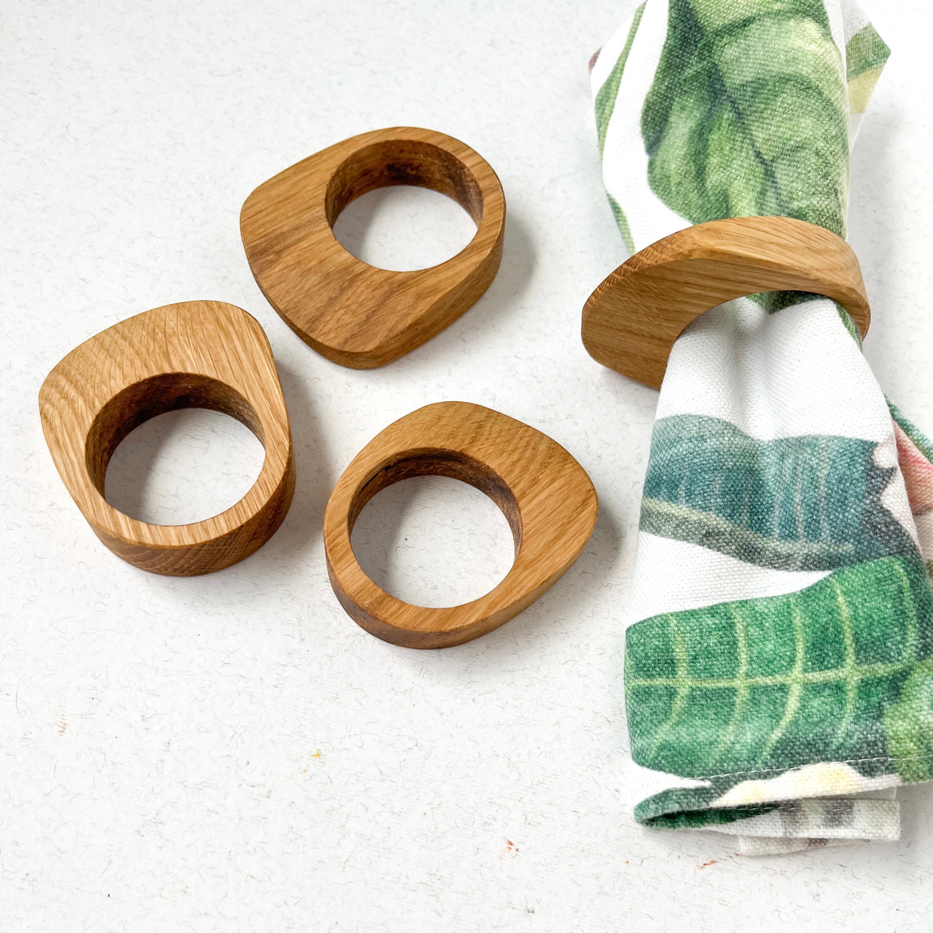 Kiaat Wood Napkin Rings