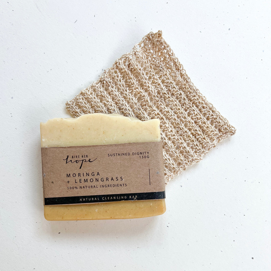 Handmade Natural Soap - Moringa and Lemongrass