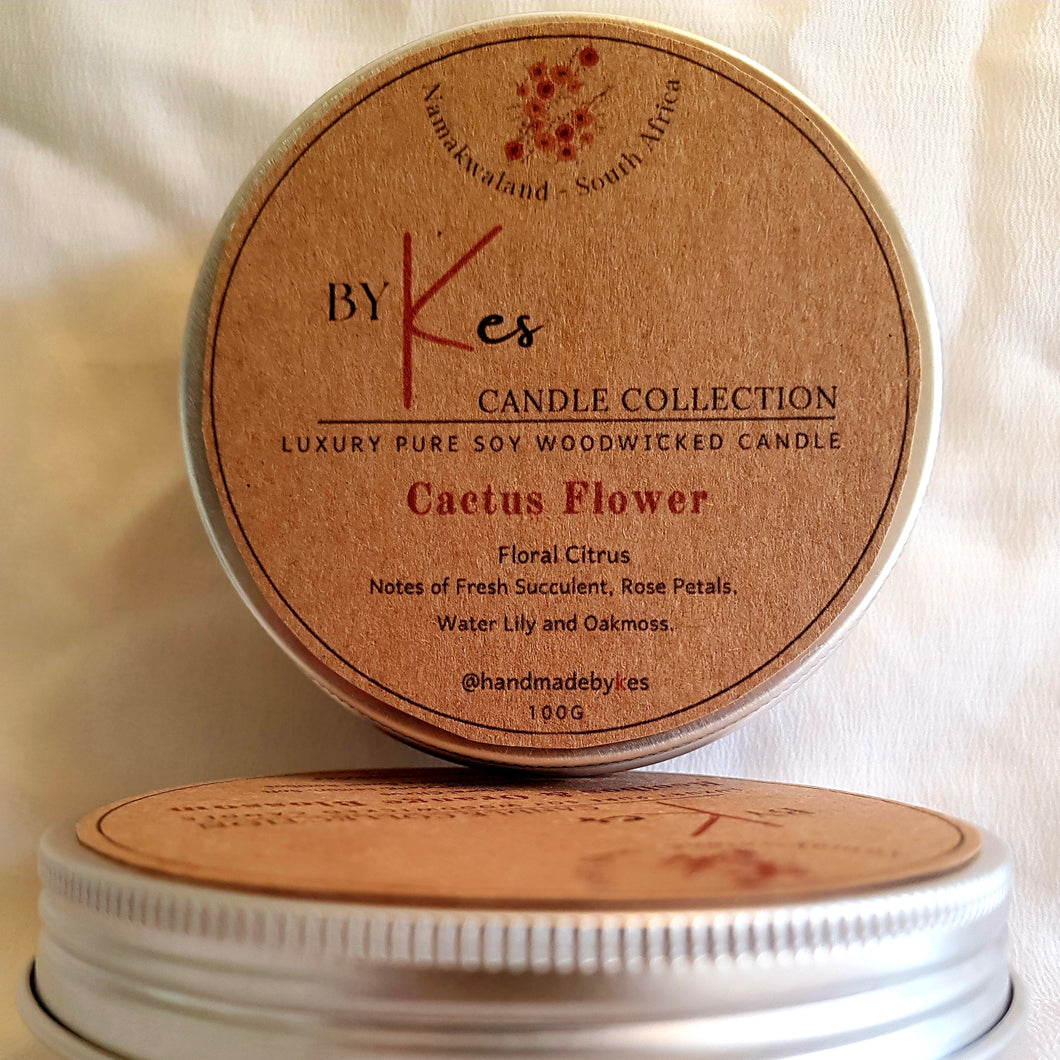 Soy Travel Candle - Cactus Flower