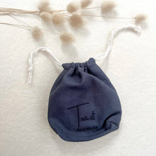 Load image into Gallery viewer, Hemp Scrubbies and Gift Bag - Navy Blue
